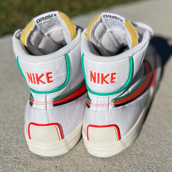 Nike Blazer Mid Infinite White Bright Crimson - Mens 12 - Picture 2 of 6